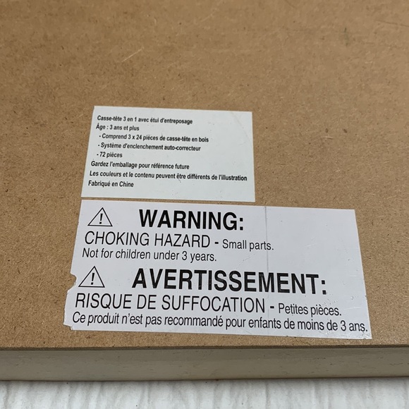 Wood Animal Puzzle Set in Wooden Storage Box - Picture 11 of 11